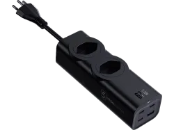 Schöneberger Steckdosenleiste | 2 x Typ 13 | Fast Charging | 67 w | schwarz