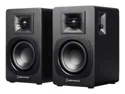 AUDIO-TECHNICA AT-SP3X Regallautsprecher Paar (3-Tief-/Mitteltöner, 1.1-Hochtöner, Schwarz