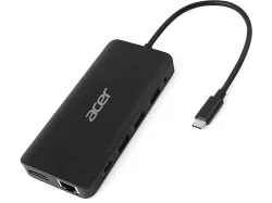 ACER 12-in-1 Dongle Mini Dockingstation USB-C, Schwarz