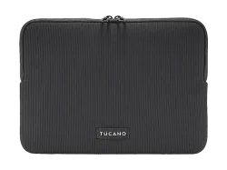 TUCANO Sleeve Colore 2 Notebook Sleeves für Apple, Material teilweise aus recyceltem Plastik, Schwarz