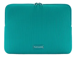 TUCANO Sleeve Colore 2 Notebook Sleeves für Apple Material teilweise aus recyceltem Plastik, Petrol
