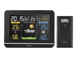 HAMA 222242 Wetterstation Usedom, Schwarz