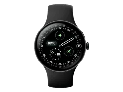 Google Pixel Watch 4 (WiFi, 45mm, Black) Smart Watch – Weitere Smartwatches – schwarz