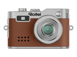 ROLLEI Mini Digitalkamera Braun, Kein opt. Zoom, LCD