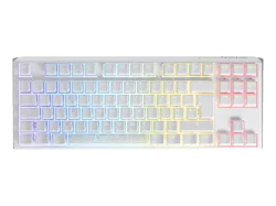 DUCKY Ducky ONE 3 TKL Classic (CH), Gaming-Tastatur, Mechanisch, Cherry MX Red, Kabelgebunden, Pure White