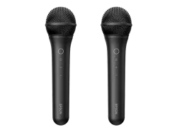EPSON ELPKM01 Kabelloses Karaoke-Mikrofon-Set Schwarz