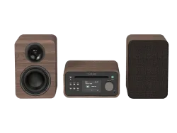 PURE Classic Stereo Mini Stereosystem (Kaffee Braun/Walnuss)