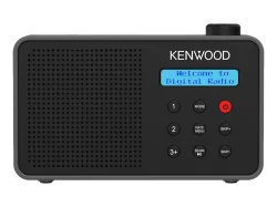 KENWOOD CR-M25DAB Tragbares DAB+ Radio mit ASA-Warnfunktion, Digital, DAB+, DAB, FM, Bluetooth, Schwarz