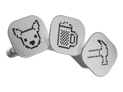 LEDGER Nano Gen5 Badges Pack 1 Silber/Schwarz