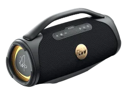 PEAQ ICONIC Vibe 4 - PPA 700-RW Bluetooth-Lautsprecher, Schwarz/Gold, Wasserfest