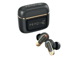 PEAQ ICONIC Sound 2 - PTW-5000-RW, In-ear True Wireless Kopfhörer Bluetooth Schwarz/Gold
