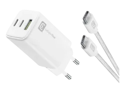 CELLULARLINE 65W Kit Netzladegerät mit USB-C auf Kabel Universal, Weiss
