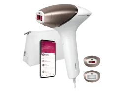 PHILIPS Lumea IPL 8000 Prestige BRI945/00 Haarentfernungsgerät mit SenseIQ Weiss/Gold