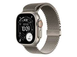 APPLE Watch Ultra 3 (GPS + Cellular) 49 mm Smartwatch Titan, 180 - 210 (L), Natural/Natural Titanium Milanese Loop