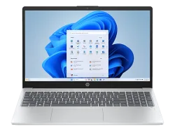 HP OmniBook 3 15-fn0444nz, Notebook, mit 15.6 Display, AMD Ryzen? AI 5 330 Prozessor (8 MB Cache, bis zu 4.5 GHz), 16 GB RAM, 512 SSD, Radeon? Onboard Graphics, Glacier Silver, Windows 11 Home