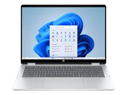 HP OmniBook 5 Flip 14-fp0724nz, Convertible 2 in 1 Laptop, mit 14 Display Touchscreen, Intel® Core? 7 Prozessor 150U (12 MB Cache, bis zu 5.40 GHz), 16 GB RAM, 512 SSD, Onboard Graphics, Glacier Silver, Windows 11 Home