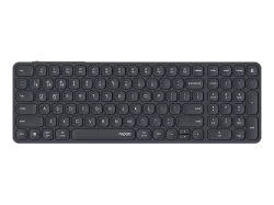 RAPOO E9710 (CH), Kabellose Tastatur, Scissor, 2,4 GHz, Bluetooth 4.0, 5.0, Dunkelgrau