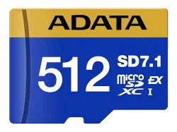 ADATA TECHNOLOGY UD512GEX3 l1-C 512 GB, Micro-SDXC SDXC-Karte, 800 MB/s