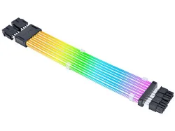 LIAN LI PW8-1W-CPU RGB Verlängerungskabel, Weiss
