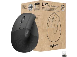LOGITECH Lift for Business Vertikale Maus, Kabellos, 4000 dpi, Graphite