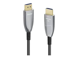 HAMA 202037 Ultra High Speed HDMI-Kabel, Silber/Schwarz