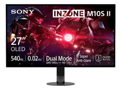 SONY INZONE M10S II, QHD OLED Gaming Monitor Dual-Mode 26.5 / 24.5 (0.02 ms Reaktionszeit, 540 Hz)