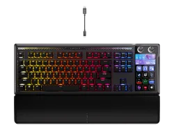 CORSAIR GALLEON 100 SD (CH Layout), Gaming Tastatur, Mechanisch, Corsair MLX Pulse, Kabelgebunden, Schwarz