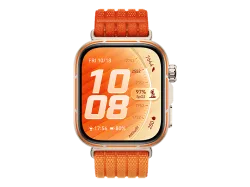 HUAWEI WATCH FIT 5 Pro Smartwatch Vorderes Gehäuse: Aluminiumlegierung, Lünette: Titanlegierung, Hintere Abdeckung: Polymerfaserverbundstoffe Nylon, 130 - 210 mm, Orange
