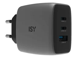 ISY IAC-7065 PD GaN Ladegerät Universal, 100 - 240 V 65 W, Grau