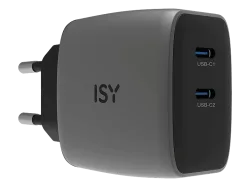 ISY IAC-7045 PD GaN Ladegerät Universal, 100 - 240 V 45 W, Grau