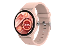 PEAQ PSW 100-PK Smartwatch Kunststoff Gummi, 22 mm, Pink