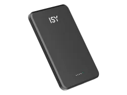 ISY IMC-5200 MagISY Powerbank 5000 mAh / 3,85 V 19,25 Wh, Nennkapazität: 3000 (5,0 === 2,0 A) Schwarz