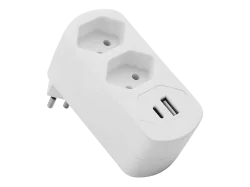 SCHOENENBERGER MOVE 2xT13 Abzweigstecker mit USB