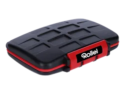 ROLLEI microSD-/SD, Karten Case, Schwarz/Rot