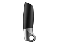 SATISFYER Power Masturbator, Schwarz / Silber