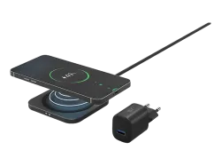 ISY IWQ 2015-1 Kabelloses Ladepad Universal, 5.0V / 3.0A, 9.0V 2.0A, 12.0V 1.5A V, Schwarz