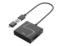 HAMA 200148 USB-Kartenleser USB3.2-&C BLACK