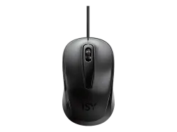ISY ICM 1000-1 Maus, Kabelgebunden, 1000 dpi, Optisch mit Leuchtdioden, Schwarz