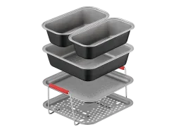 TEFAL J701S544 Dail'Easy Heissluftfritteusen Accessoires Set Grau/Schwarz