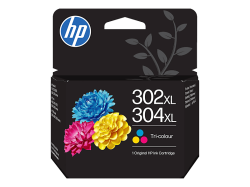 HP H302XL Druckerpatronen XL color - HP No. 302XL, color, No. 304XL color, B7RT8AE für z.B. HP Envy 4524 e-All-in-One, HP OfficeJet 5232