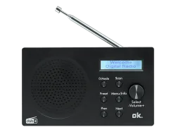 OK ORD 101BT-B-3 DAB+ Radio, Digital, DAB+, FM, Bluetooth, Schwarz