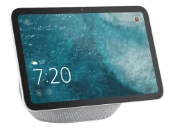 AMAZON Echo Show 8 (2025) Alexa-Smart-Display mit Smart-Home-Hub (1 x 2,8-Zoll-Basslautsprecher und 2 Breitbandlautsprecher), Glacier White
