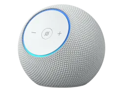 AMAZON Echo Dot Max 2025 Alexa-Lautsprecher mit Smart-Home-Hub (1x 2-cm-Hochtöner, 1x 6,4-cm-Tieftöner), Glacier White