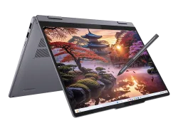 LENOVO-IDEA IdeaPad 5 2-in-1 14AKP10, Copilot+ PC, Convertible 2 in 1 Laptop, mit 14 Display Touchscreen, AMD Ryzen? AI 340 Prozessor (16 MB Cache, bis zu 4.8 GHz), 16 GB RAM, 512 SSD, Radeon? 840M, Luna Grey, Windows 11 Home