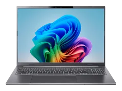 ACER Aspire 16 AI A16-11M-X5MA, Notebook, mit Display, Qualcomm® Snapdragon? X Prozessor (30 MB Cache, bis zu 3.0 GHz), GB RAM, 512 SSD, Qualcomm Adreno? Onboard Graphics, Steel Gray , Windows 11 Home