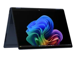 HP OmniBook X Flip 14-kc0604nzx, Convertible 2 in 1 Laptop, mit 14 Display Touchscreen, AMD Ryzen? AI 7 445 Prozessor (8 MB Cache, bis zu 4.6 GHz), 16 GB RAM, 512 SSD, Radeon? 840M, Atmospheric Blue, Windows 11 Home