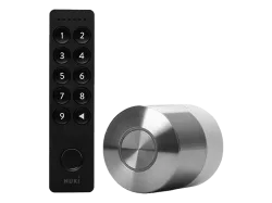 NUKI Home Set Pro (5. Generation, CH-Zylinder) Smartes Türschloss-Set, Space Gray/Schwarz