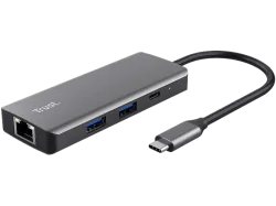 Trust USB-C® Dockingstation DALYX 6-IN-1 MULTIPORT ADAPTER Passend für Marke Dockingstations: Universal
