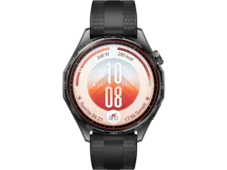 HUAWEI WATCH GT 7 (46 mm) Smartwatch Vorderes Gehäuse: Edelstahl, Hintere Abdeckung: schwarzer Kunststoff Fluorelastomer, 140 - 210 mm , Schwarz