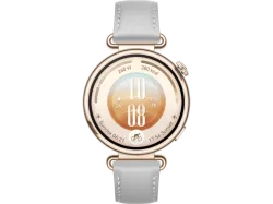 HUAWEI WATCH GT 7 (41 mm) Smartwatch Vorderes Gehäuse: Edelstahl, Hintere Abdeckung: schwarzer Kunststoff Kunstleder, 120 - 190 mm , Gold/Grau